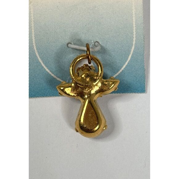 February Birthstone Angel Charm Pendant Roman Inc NOS Celestial 1996 Vintage - Picture 2 of 2